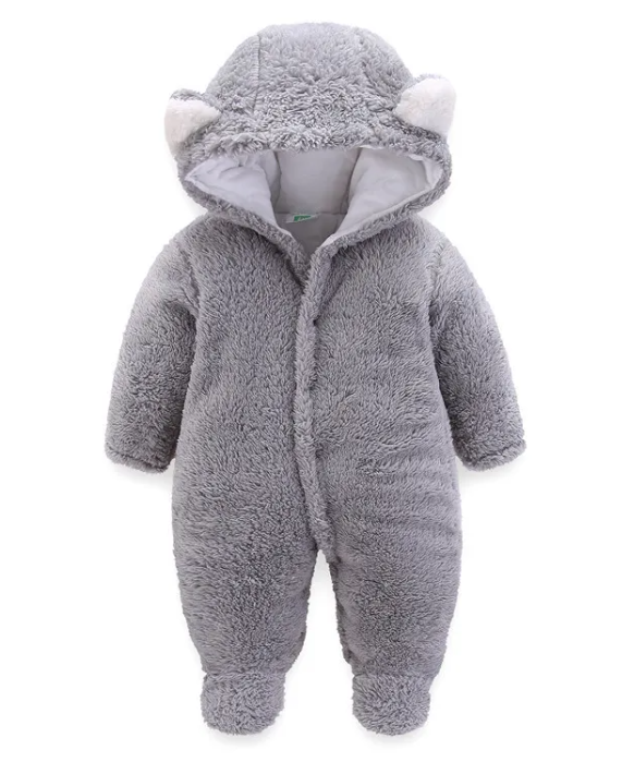 Bear-Ear Fleece Snowsuit