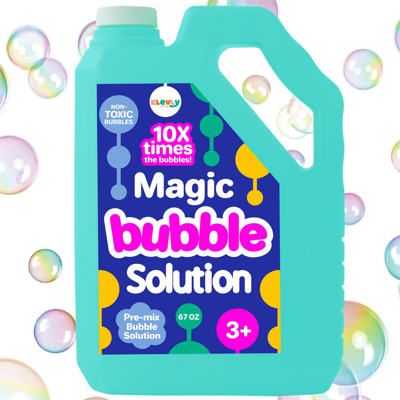 Iridescent Bubble Solution Refill 67 OZ | Non-Toxic Pre-Mix