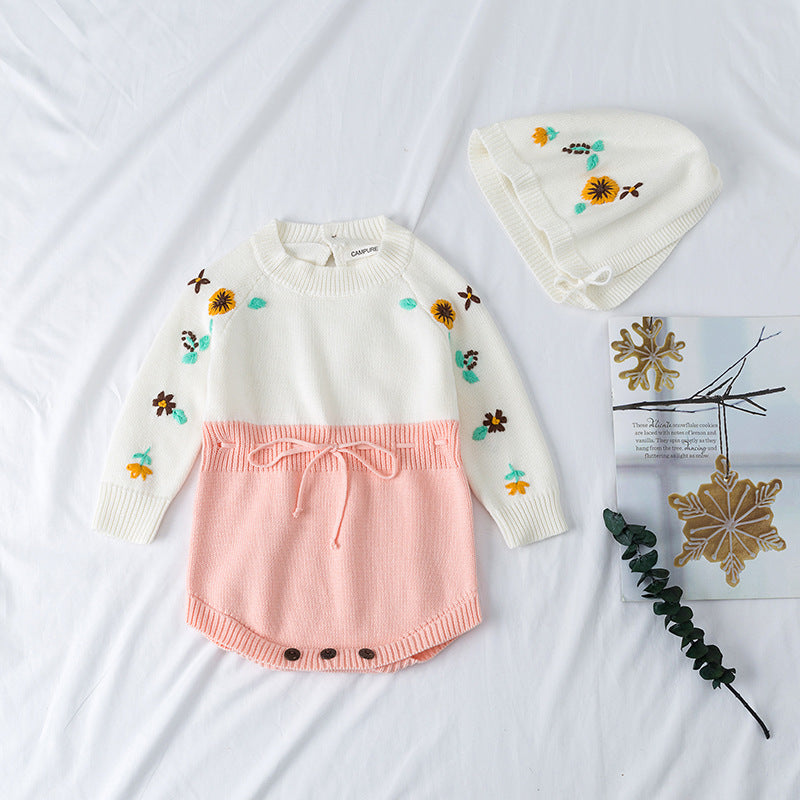 CAMPURE Knit Romper Set