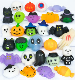 30Pcs Halloween Squishy Toys Mochi Squishy Toys