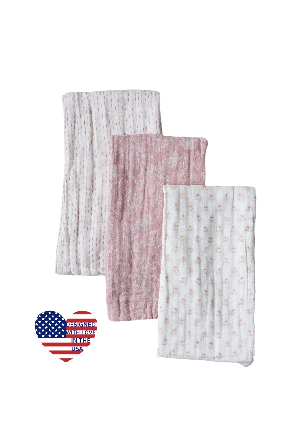 Florabora Burp Cloths