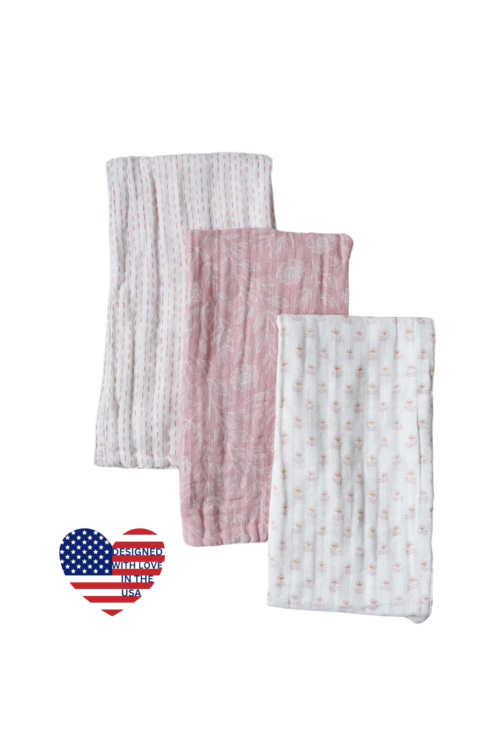 Florabora Burp Cloths