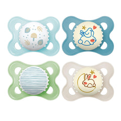 Day & Night Pacifiers Glow in The Dark for Breastfed Babies 0-6 Months Baby