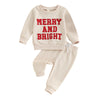 Toddler Christmas Outfit Bright Beige 0-6 Months