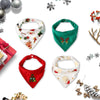 Little Dimsum Baby Bandana Drool Bib for Christmas 4-Piece Bib