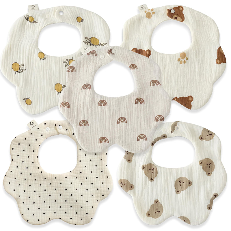 6REBE Muslin Bibs