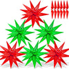 72-Piece Red & Green Star Balloon Set – 26-Inch