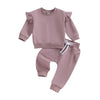 Ruffle Long Sleeve Floral Pullover Set 0-6 Months