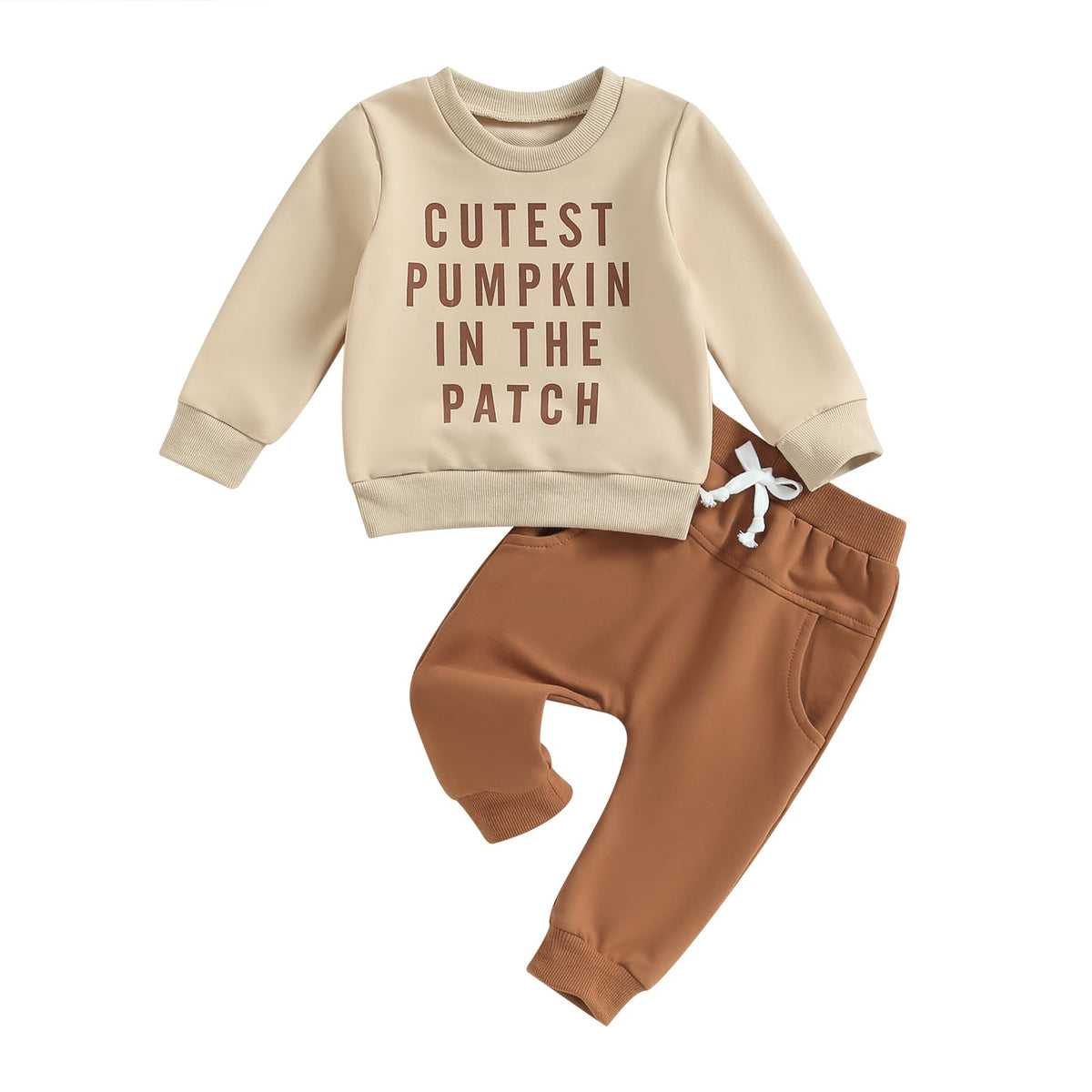 Toddler Halloween Outfit Pumpkin Crewneck Sweats
