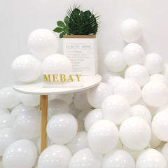 MEBAY White Balloons