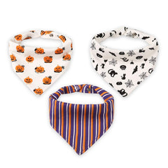Little Dimsum Halloween Baby Bandana Bibs 3 Pack for Teething and Drooling