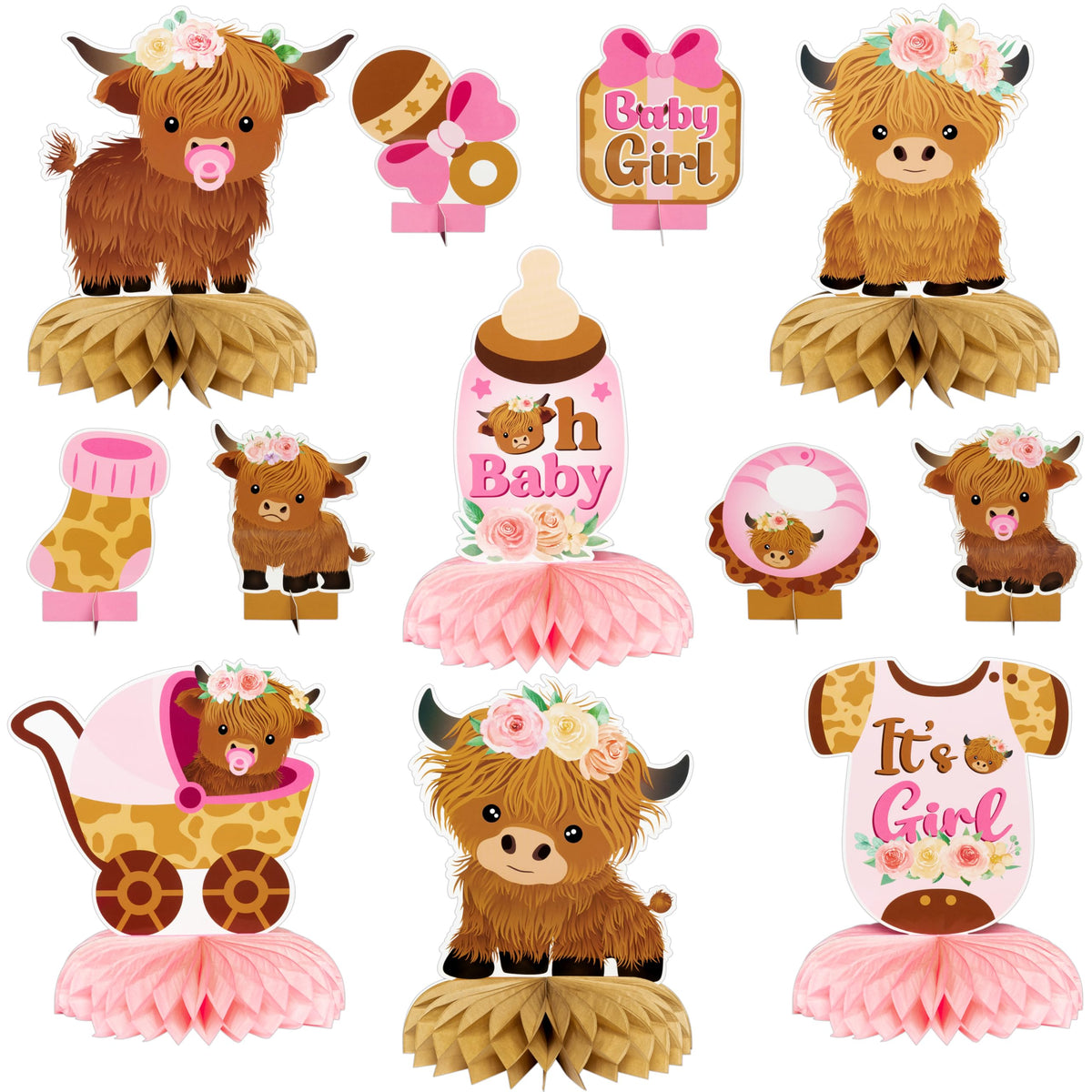 Highland Cow Centerpieces