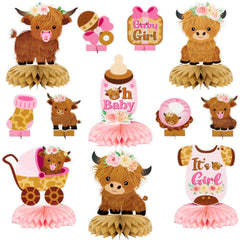 Highland Cow Centerpieces