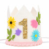 Wild Flower 1st Birthday Hat