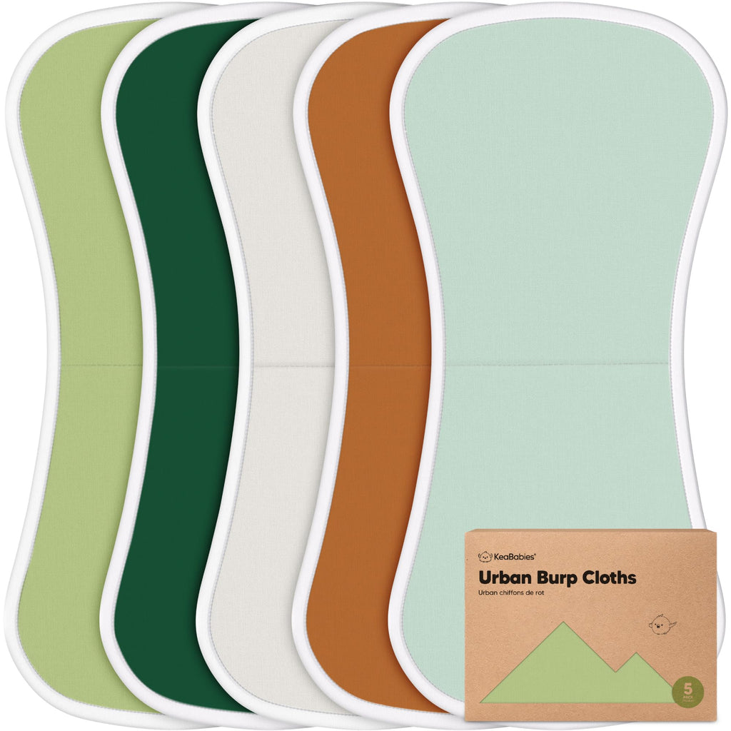 KeaBabies Urban Burp Cloths