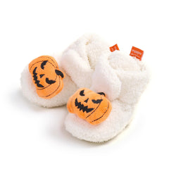 Halloween Pumpkin Infant Cozy Fleece Sock Slippers
