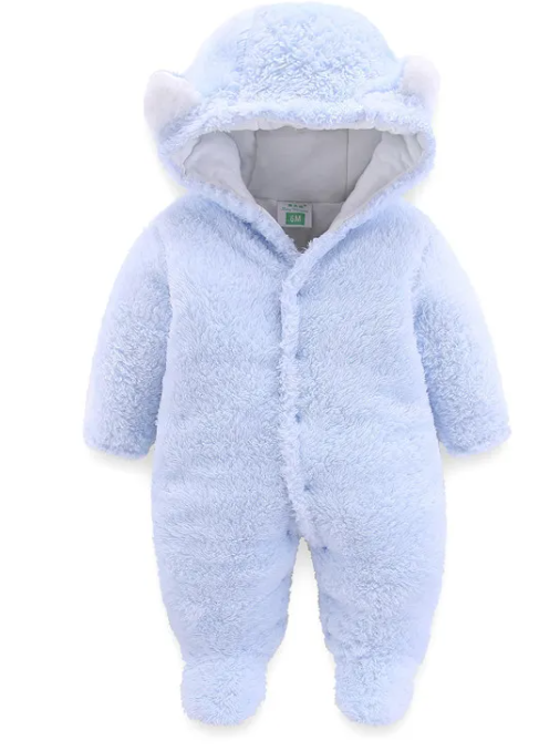 Bear-Ear Fleece Snowsuit