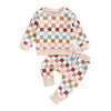 Checkerboard Long Sleeve Fall Set 0-6 Months