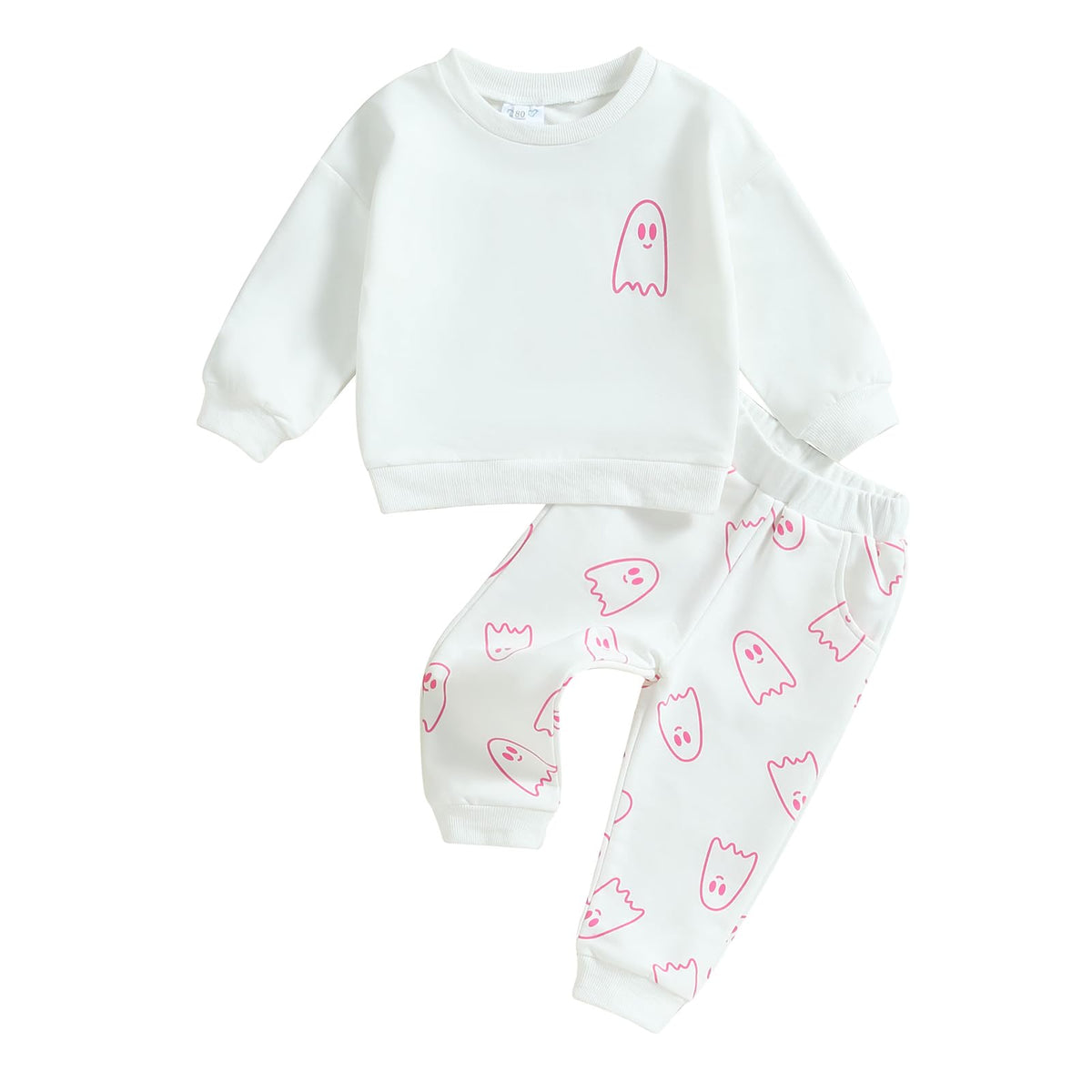 Toddler Halloween Clothes Pumpkin Shirt Ghost Sweats 6-12 Months