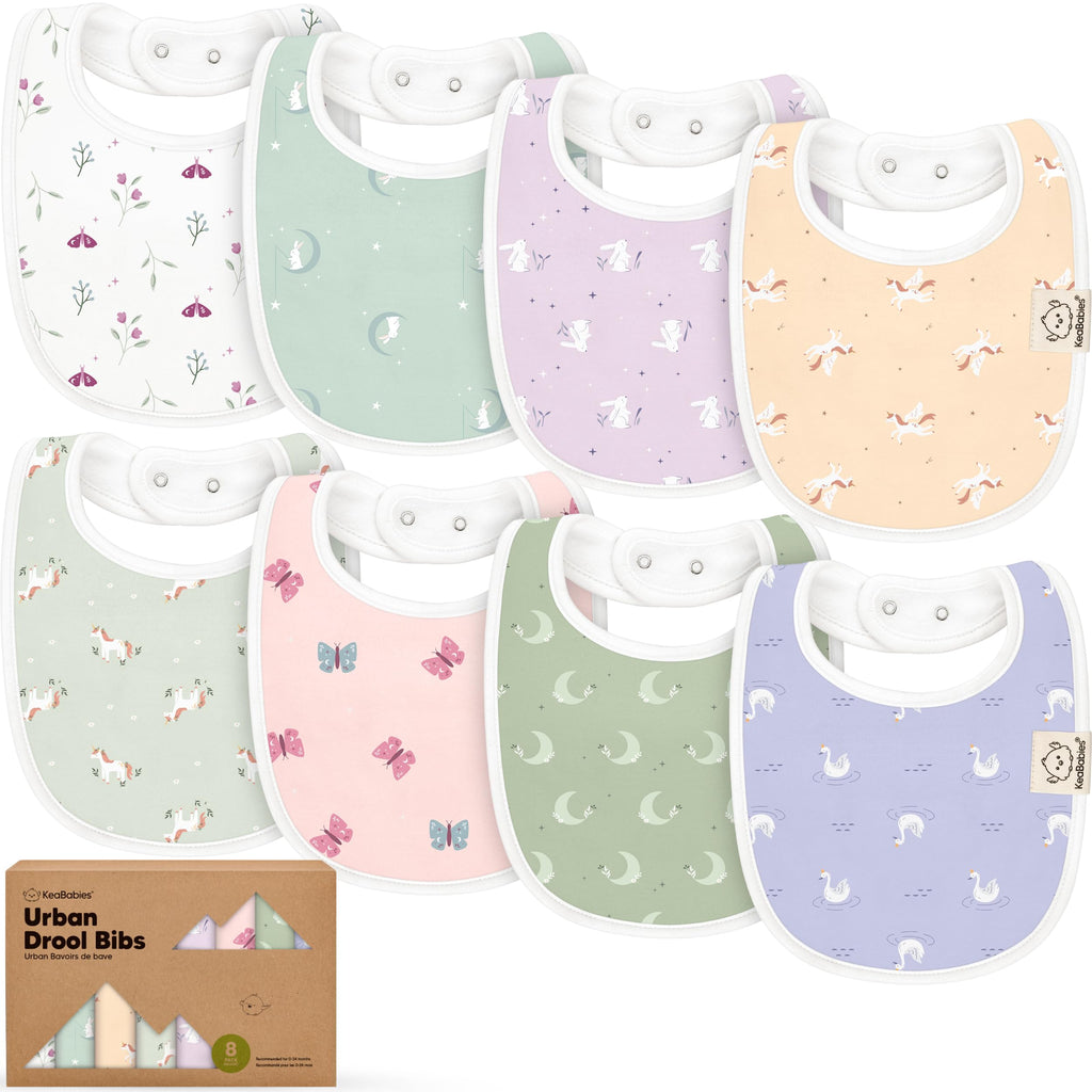 KeaBabies Urban Drool Bibs