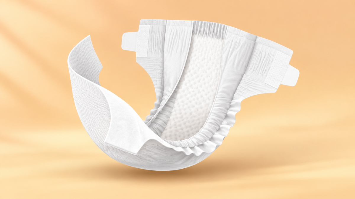 EcoHugs Bamboo Diapers anatomy view