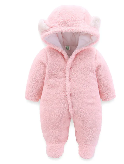Bear-Ear Fleece Snowsuit