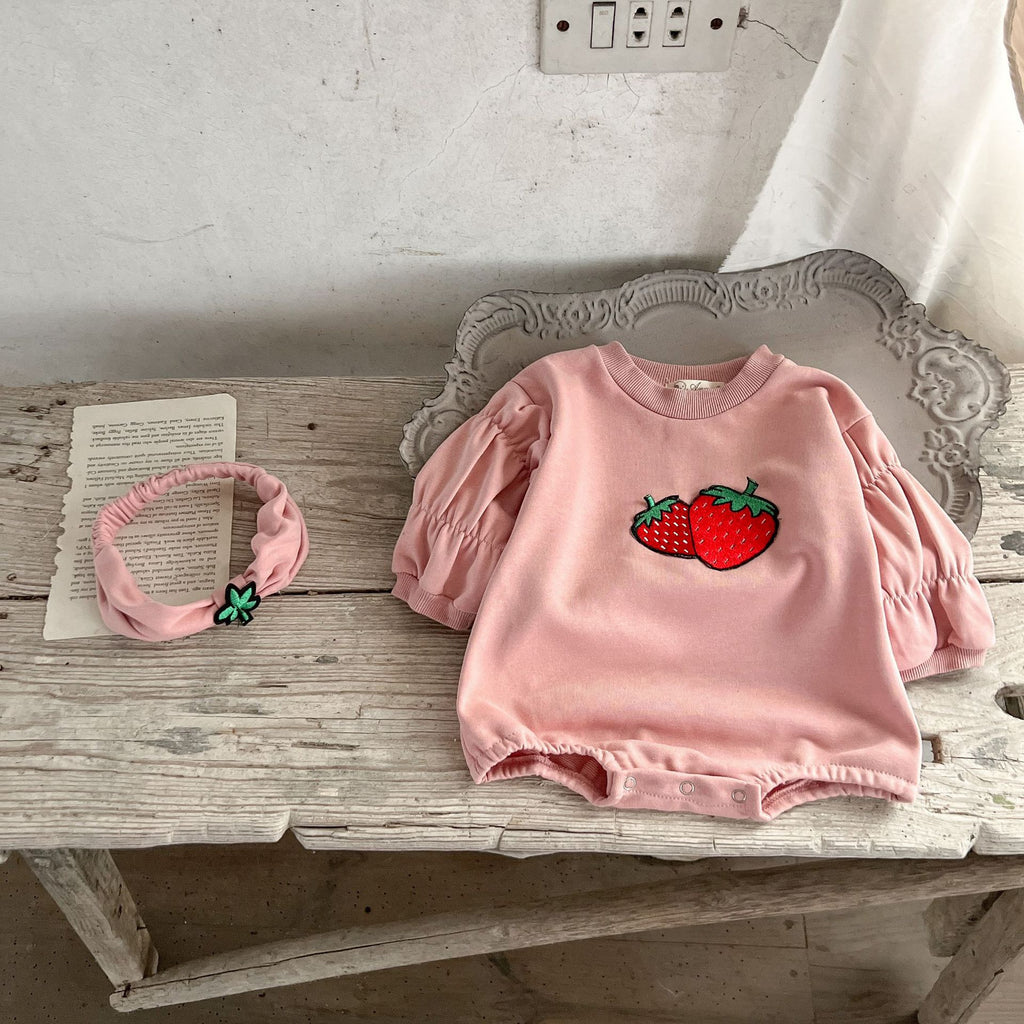 Strawberry Baby Romper